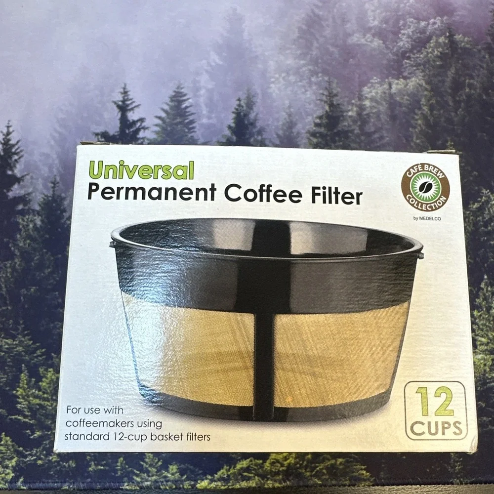 Universal‎ Permanent Coffee Filter 12 Cup Cafe Brew Collection by Medelco
